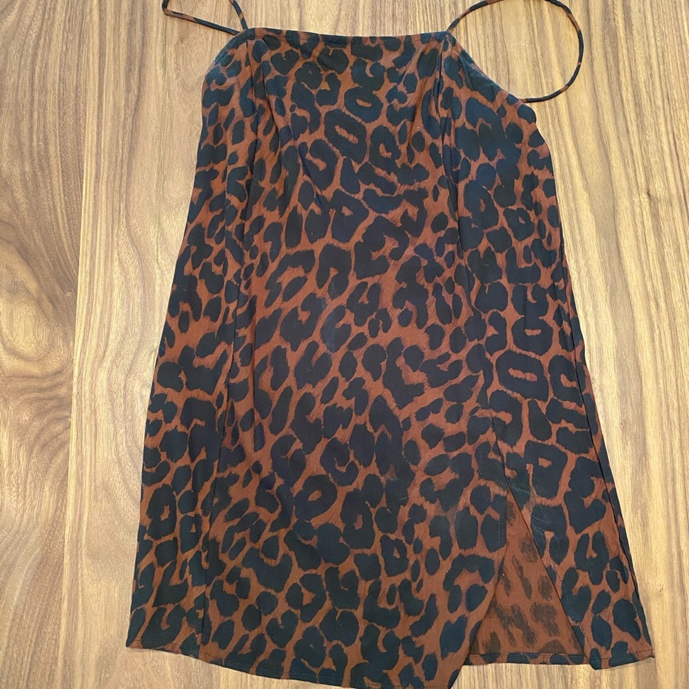 Motel Cheetah Slip Dress